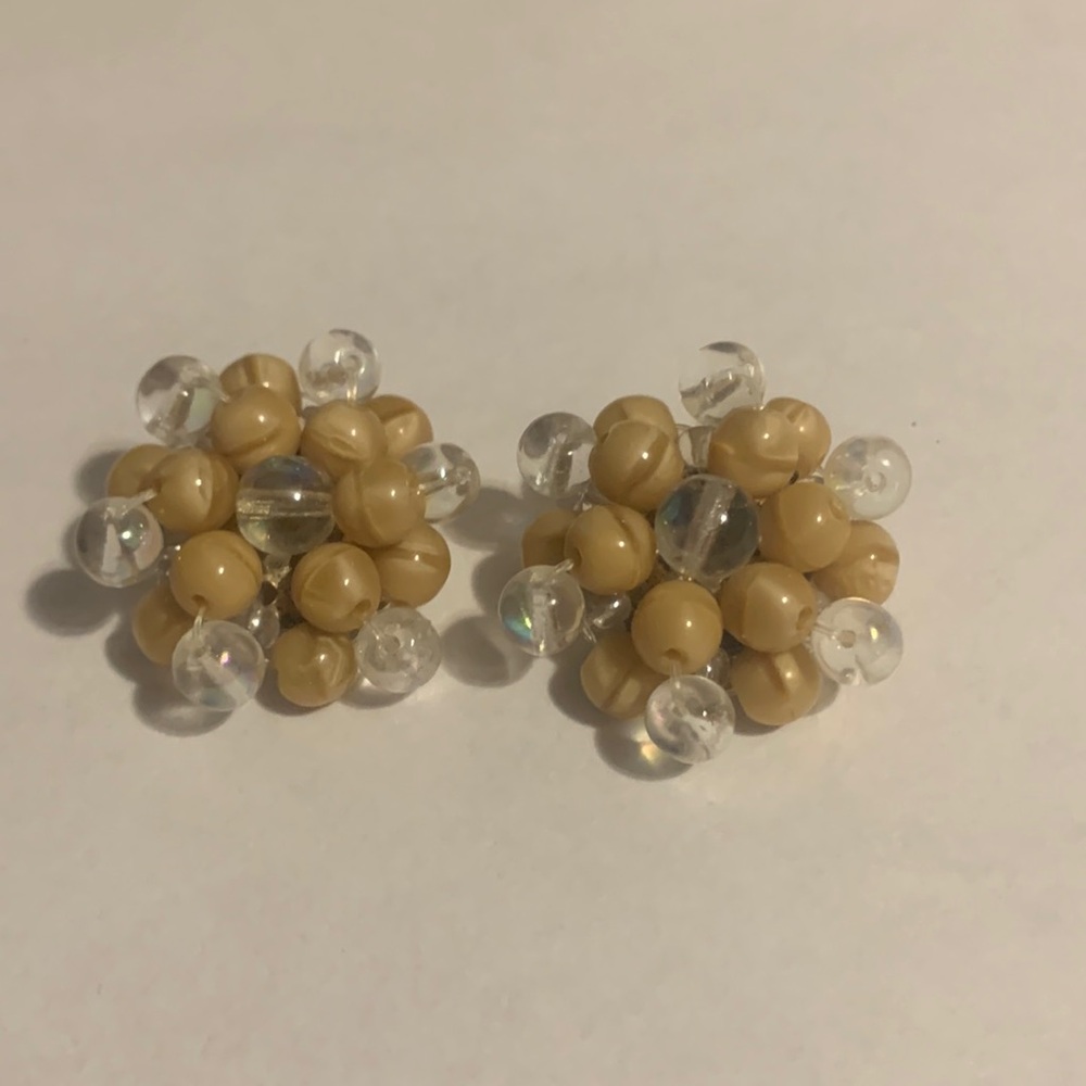 3/$5 Vintage Clip on Beaded Earrings